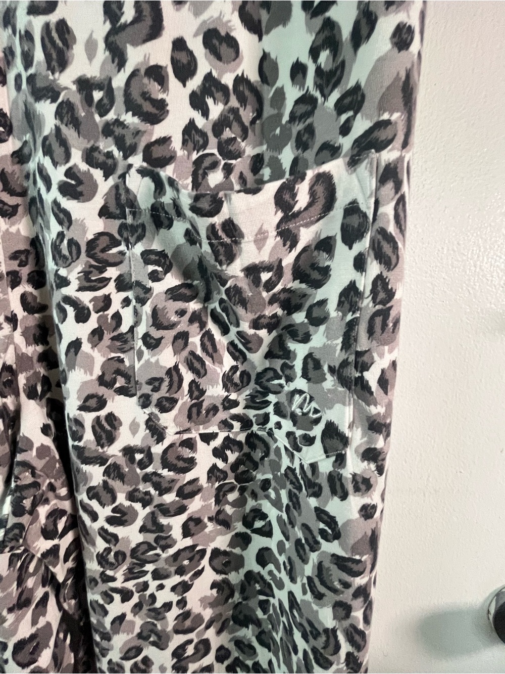 Leopard Print Romper - Black & White - Picture 5 of 6